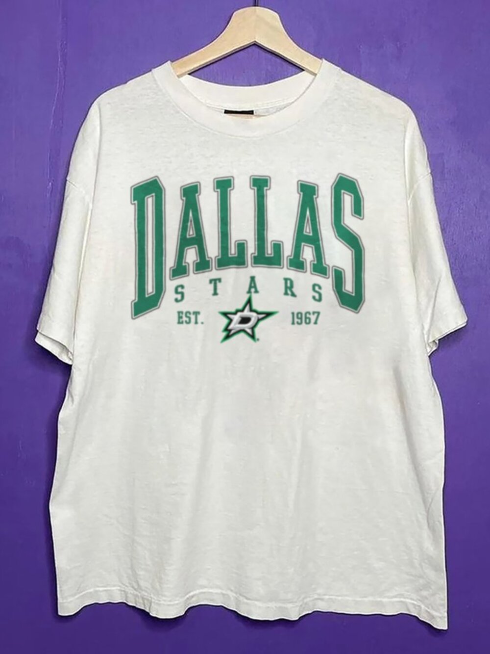 1967 Vintage Dallas Stars Hockey Big Logo Shirt, Retro Dallas Stars NHL Shirt